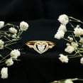 thumbnail image 4 of Rosec Jewels Lab Grown Diamond Heart Ring (5 mm, Ef-Vs Quality) - Minimalist Promise Ring for Women, with Jewelry Box, 14K Yellow Gold, US 4.50, 4 of 9