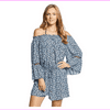 Michael Kors Mini Cherry Blossoms Romper Cover Up in Navy, Large