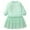 Green, variant on Mikilon Girl's Sweater Dress Long Sleeve Button Pleated Casual Fall Winter Knit Dresses 5-12Y