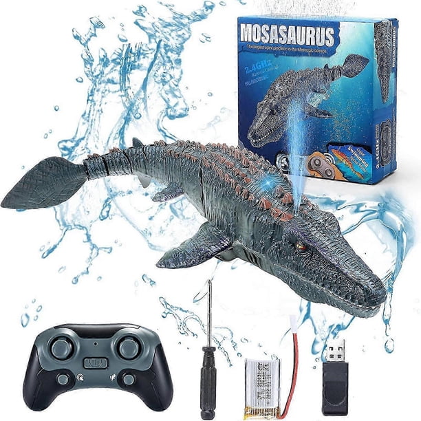 2.4G RC Dinosaur, Mosasaurus Toy, Dinosaur Toy for 3+ Year Old Boys,Water Toy, Christmas And Birthday Dinosaur Gift for Boys And Girls