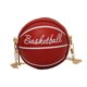 thumbnail image 5 of Bolso bandolera informal con forma de pelota de baloncesto para hombre y mujer rojo, 5 of 9