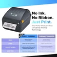 thumbnail image 4 of Impresora de etiquetas Zebra JetSet Label ZD220 térmica directa | 203 DPI | ZD22042-D01G00EZ | Conectividad USB | EZPL estándar | Ancho de 10 cm, 4 of 5