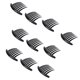 thumbnail image 1 of Peine Lateral de Plástico ANGGREK Alta dureza Evita resbalones Pinza para horquilla para el Cabello Con Esquinas redondeadas 10 Piezas, 1 of 7