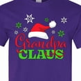 thumbnail image 4 of Inktastic Grandpa Claus with Christmas Santa Hat and Snowflakes T-Shirt, 4 of 5