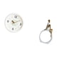 thumbnail image 5 of Reloj de pared,Reloj de pared decorativo,moderno y elegante.,Reloj de pared redondo silencioso y sin tictac,regalo,Estatua de niña,Estatuas de mujeres y niñas,figuritas decorativas elegantes, 5 of 8