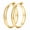 Gold-40mm, variant on Silver Plated Hoop Earrings for Women, Classic Polished Wide Tube Hoops, 30/40/50/60/70mm