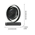 thumbnail image 3 of Portable Fans Under $50, Hwkond 2025 New Desktop Shaking Electric Fan Air Circulation Fan Desktop Dormitory Small Fan Supplementary Lighting Fan, 3 of 6