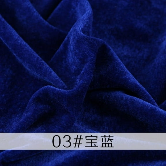 Xiao Hua royal blue velvet fabric 39.37 × 62.99 inches, 1 piece, soft plush fabric for sewing, DIY clothing fabric, handmade decorative fabric&ideal choice for sewing clothing