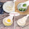 thumbnail image 4 of KAIYANG Cuchara de cocina 6 en 1, resistente al calor, colador, rallador, cuchara de cocina (roja), 2 piezas, color blanco, 4 of 5