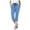 Light Blue, variant on Pants for Women Summer 2025 Casual Fashion Solid Color Drawstring High Waist Slim Fit Capri with Pockets Beach Travel Vacation Palazzo Harem Pants