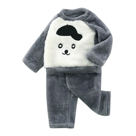 

Qufokar 4T Boy Outfits Little Girl Matching Pajamas Toddler Kids Child Baby Girls Boys Long Sleeve Cute Cartoon Patchwork Tops Blouse Pj’S Fleece Pants Trousers Sleepwear Pajamas Outfits Set 2Pcs Clo