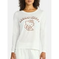 thumbnail image 3 of Grayson Social Hello Kitty Women's Snowflake Sleep Tee and Joggers Pajama Set, 2-Piece, Sizes S-3X, 3 of 4