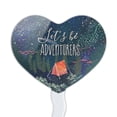 thumbnail image 2 of Let´s Be Adventurers Tent Camping Night Moon Shooting Stars Heart Love Cupcake Picks Toppers Decoration Set of 6, 2 of 7