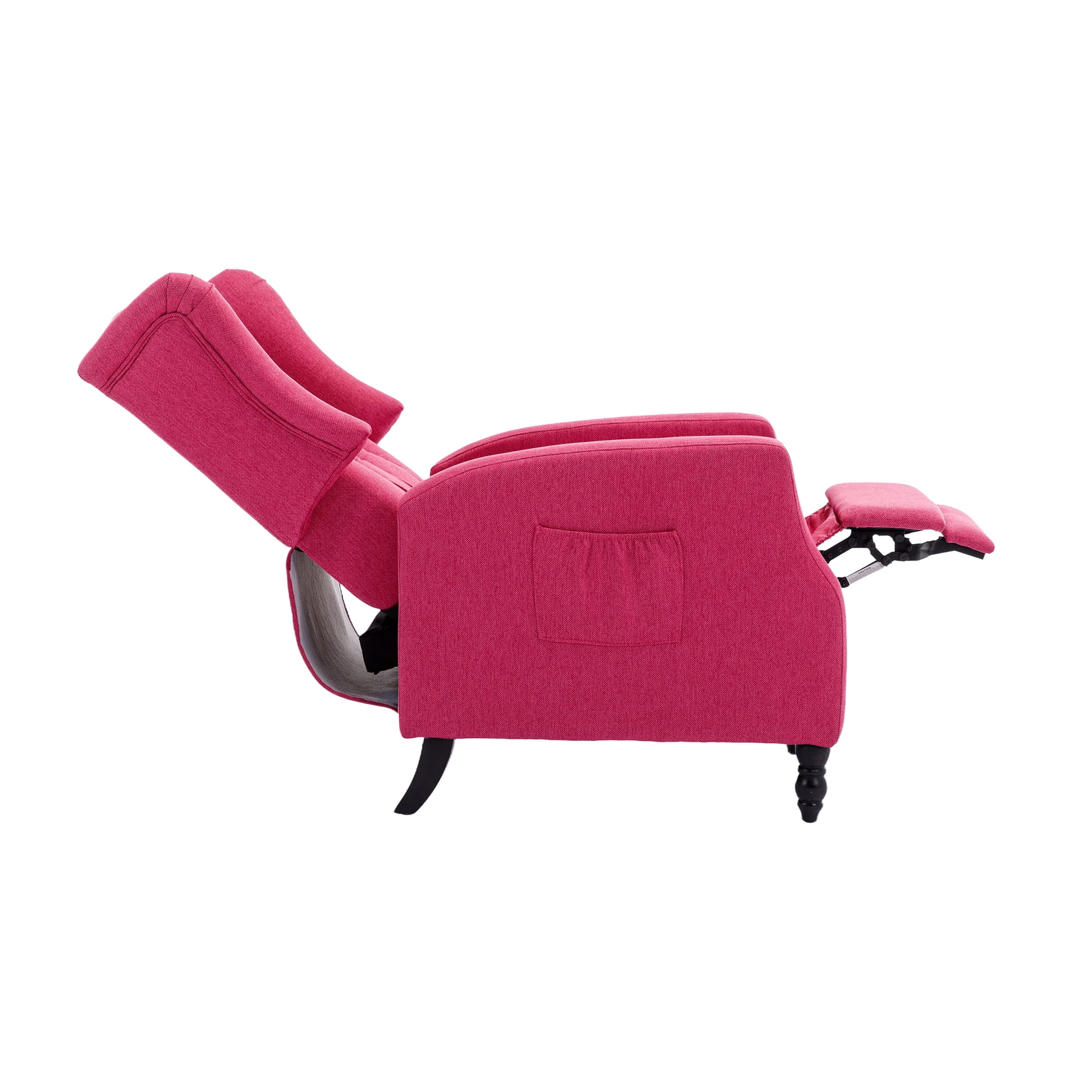 Kadyn Massage Recliner Chair, Fabric Recliner Sofa Home Theater Seating, Single Sofa Armchair Easy Lounge for Living Room, Pink