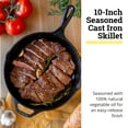thumbnail image 2 of Lodge 10 Inch Cast Iron Skillet - Chef Collection - Pre-Seasoned Cast Iron Pan - Cooking Skillet for Frying, Searing & More - Cast Iron Skillets - Kitchen Essentials, 2 of 6