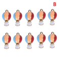 thumbnail image 3 of 10 Uds. Colgantes de dijes de globo de aire caliente de aleación de esmalte chapado, accesorios de joyería Diy, 3 of 3