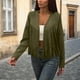 thumbnail image 5 of Tops de verano para mujer,Chaqueta de terciopelo con borlas de ciervo para mujer, top informal de manga larga, color liso, material de terciopelo, para uso doméstico o laboral, sopatenor, 5 of 9