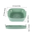 thumbnail image 2 of Food-Grade Silicone Square Frying Pan & Baking Pan | 8.5 Inch Foldable Reusable Non-Stick Oven & Air Fryer Mat | High Heat Dishwasher Safe Baking Tool for Students & Home Cooks | 1 Pack, 2 of 3