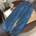 thumbnail image 1 of Pantalones vaqueros de cintura alta para mujer, pantalón holgado de pierna recta, Estilo Vintage Bf, a la moda, novedad de 2023, 1 of 5