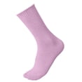 thumbnail image 2 of QSAWXQZ Kids' Crew Socks Solid Knitting Breathable Mid Calf Socks 5-13Years, 2 of 5