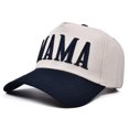 thumbnail image 2 of CYYFXKA Mama Hat for Women, Vintage Two Tone Embroidered Mom Baseball Cap, Trendy New Mom Gifts Mothers Day Outfits for Mommin, 2 of 4