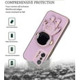 thumbnail image 5 of Compatible with Xiaomi 11T Pro Case Silicone TPU Plating, Xiaomi 11T Cases Cute Astronaut Pattern Phone Case with Stand (Purple), 5 of 13