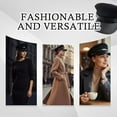thumbnail image 6 of Chauffeur Hat for Men Women, Classic Vintage Captain Hat Newsboy Cap Costume Hats, 6 of 7