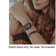 thumbnail image 3 of Stylish Bands Compatible with Apple Watch Band 38mm 40mm 41mm 42mm 44mm 45mm 49mm Iwatch SE Series 8/7/6/5/4/3/2/1 Women Dressy Jewelry Stainless Steel Accessories Wristband Strap, Black, 3 of 9