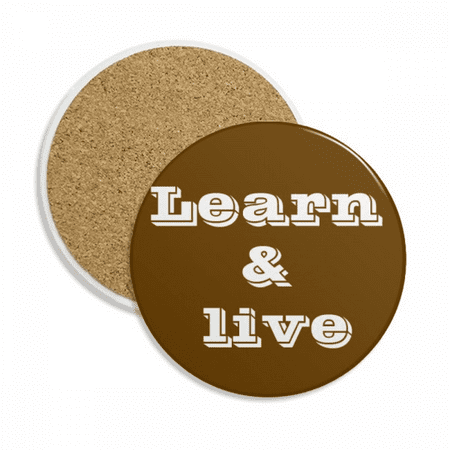 

Learn Life Unified Coordinate Coaster Cup Mug Tabletop Protection Absorbent Stone