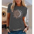 thumbnail image 2 of Leutsin Chemise d'Été Imprimée pour Femmes Manches Courtes Tee Tops Décontractés Manches Courtes Blouse, 2 of 6