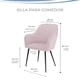thumbnail image 5 of Set de 2 sillas velvet modernas para comedor marca Gravita, 5 of 7