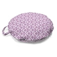 thumbnail image 1 of Victorian Round Floor Cushion with Handle, Floral Lavender Color Bloom Blossoms Flowering Continuous Classy Design Print, Decorative Pillow for Living Room & Dorms, 18" Round, Fuchsia, by Ambesonne, 1 of 4