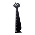thumbnail image 2 of DOLITY Cartoon Chat Règle Outil de Mesure Accessoires Bureau Fournitures Droite Règle Bois Noir, 2 of 9
