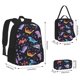 thumbnail image 2 of Easygdp Cartoon Dinosaur Mochila para Niños y Niñas con Set de Caja de Almuerzo y Estuche para Lápices 3 en 1, Mochila Escolar Estampada para Adolescentes, 2 of 7