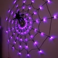 thumbnail image 2 of Lapalife Halloween Lights Spider Web Net Light LED Halloween Wall Light Battery Operated with Remote Waterproof for Party Yard Bar Home Halloween Decoration, 2 of 8