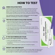 30 x One Step Ovulation Strips 20miu/ml Test Kit Sensitive Fertility Predictor Testing Sticks (Wide Width)