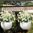 thumbnail image 3 of 8 Bundles Daisy (376 Head) Artificial Flowers Outdoor Summer Decor UV Resistant Fake Flowers Faux Plastic Greenery Shrub Plant for Indoor Garden Home Porch Box Spring Décor(Yellow), 3 of 5