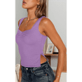 thumbnail image 4 of Tops Cortos para Salir de Mujer, Camisetas Sin Espalda, Ropa Básica de Verano Y2K para Adolescentes, Ropa , M, 4 of 7