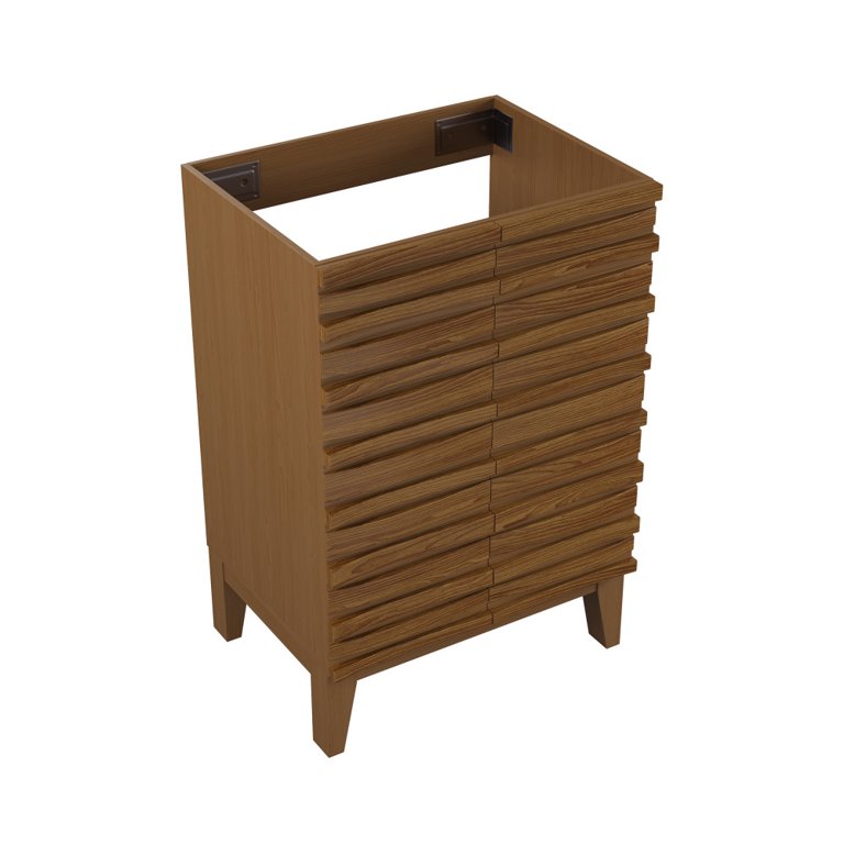 pui 24 ナイデッカー CASCADE W 23.5 Cascade 24'' Bathroom Vanity in Brown Oak - Cabinet - Walmart.com