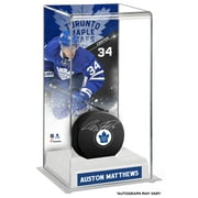 Auston Matthews Toronto Maple Leafs Autographed Hockey Puck with Deluxe Tall Hockey Puck Case - Fanatics Authentic Certified