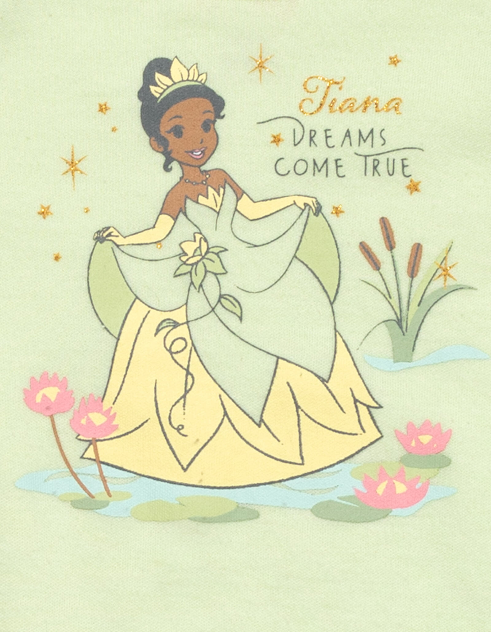 Disney Princess Tiana Bodysuit French Terry Bubble Shorts and Headband 3 Piece Outfit Set Newborn to Infant