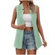 thumbnail image 2 of Blazer de mujer sin mangas de color chaqueta casual traje de negocios pequeño chaqueta de traje de mujer abrigo de mujer, 2 of 4