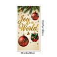 thumbnail image 3 of Leodye 1PCS Christmas Door Cover Washable High Elastic Fabric Front Festive Door Cover for Home, Indoor Outdoor Party Decoration,35 x 72 Inch, 3 of 6