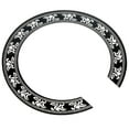 thumbnail image 3 of Sound hole Decal Sticker for Acoustic Classical Guitar Parts Black+Silver, 3 of 8