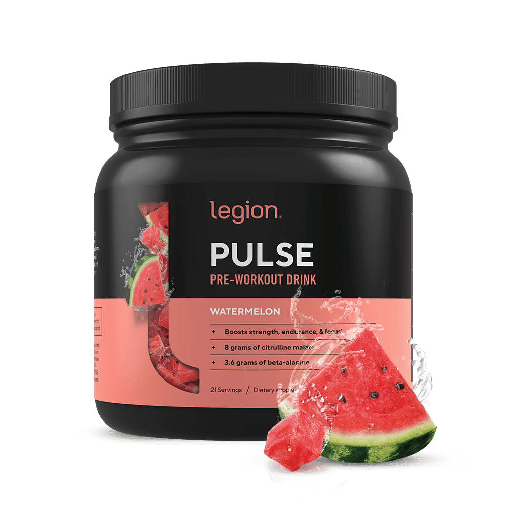 Legion Pulse, Best Natural Pre Workout Supplement, Watermelon, 21 Servings