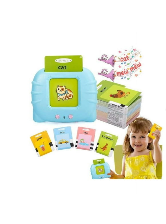 Wintekd Talking Flash Cards Learning Toys for 2 3 4 5 6 Years Old Boys Girls - Educational Toddlers Toys Reading Machine with 224 Words, Preschool Montessori Toys and Birthday Gift for Kids Ages 2-7