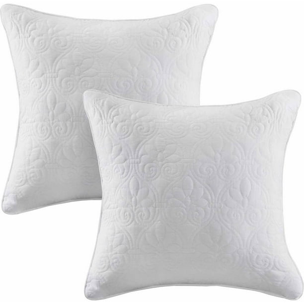 Home Essence Vancouver Quilted Square Pillow Pair