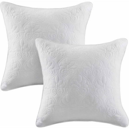 - Home Essence Vancouver Quilted Square Pillow Pair