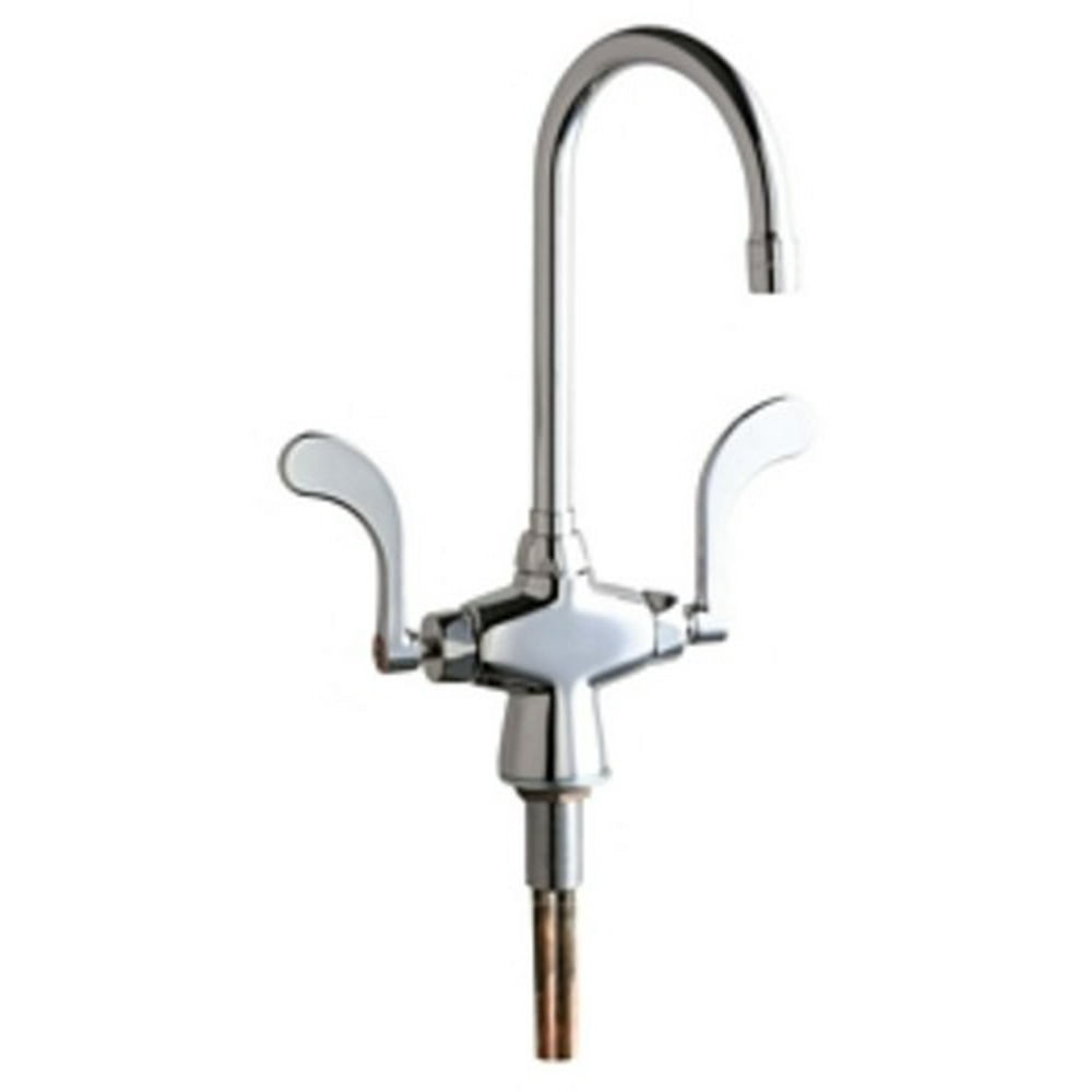 Chicago Faucets 50317Xkab Commercial Grade Single Hole Kitchen Faucet