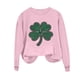 thumbnail image 3 of Ounisa St. Patrick's Day Sweatshirt for Women Clover Graphic T-Shirts Patty's Day Color Long Sleeves Tee Tops, 3 of 7